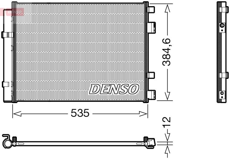 DENSO DCN41020 Condenser, air conditioning