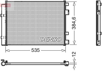 Condenser, air conditioning DENSO DCN41020