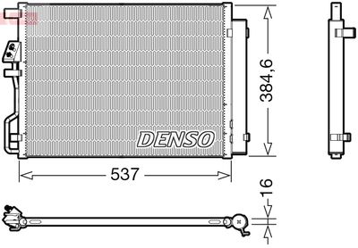 Condenser, air conditioning DENSO DCN41021