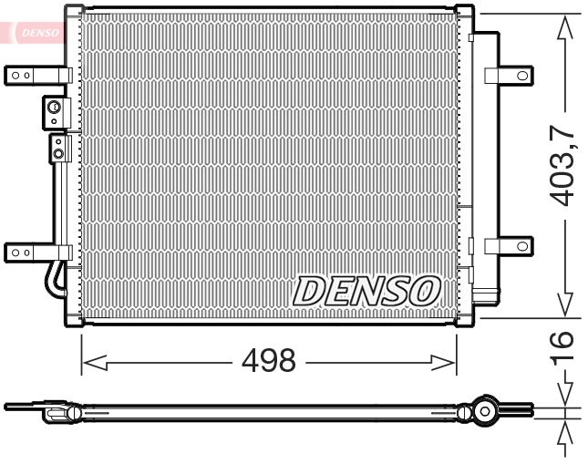 DENSO DCN41025 Condenser, air conditioning