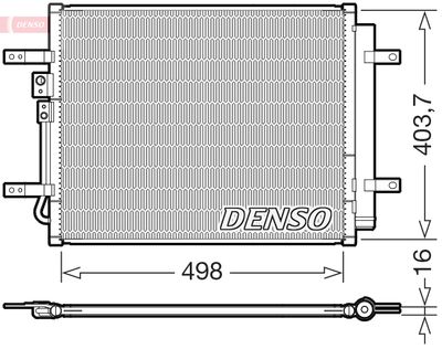 Condenser, air conditioning DENSO DCN41025