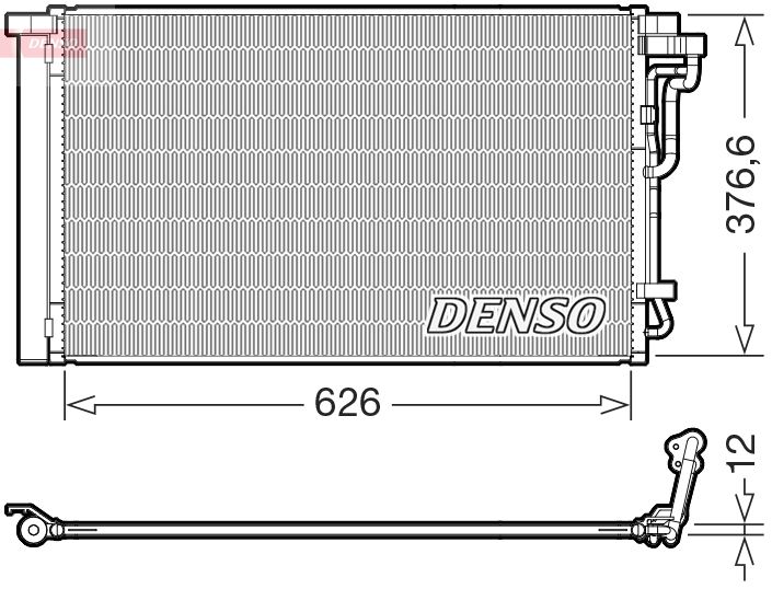 DENSO DCN41026 Condenser, air conditioning