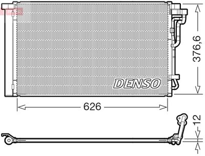 Condenser, air conditioning DENSO DCN41026