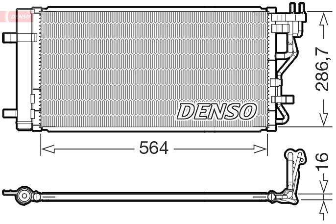 DENSO DCN41027 Condenser, air conditioning