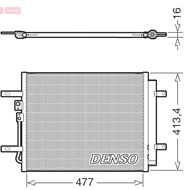 DENSO DCN41029 Condenser, air conditioning