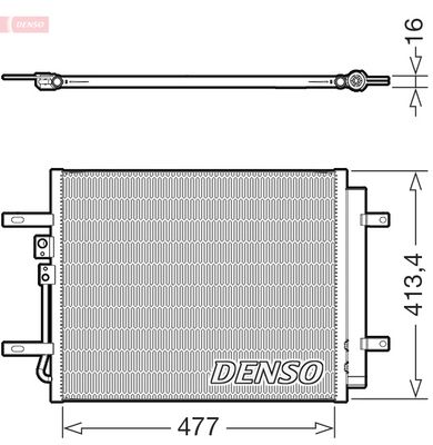 Condenser, air conditioning DENSO DCN41029