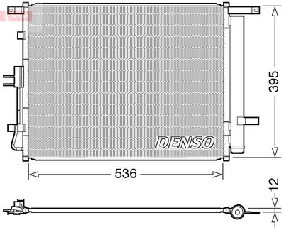Condenser, air conditioning DENSO DCN43002