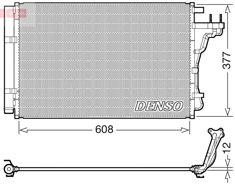 DENSO DCN43004 Condenser, air conditioning