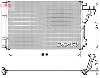 Condenser, air conditioning DENSO DCN43004