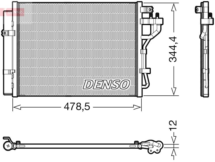 DENSO DCN43006 Condenser, air conditioning