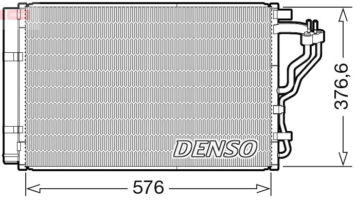 DENSO DCN43008 Condenser, air conditioning