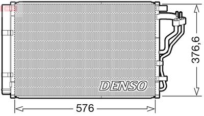 Condenser, air conditioning DENSO DCN43008
