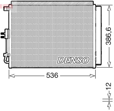 Condenser, air conditioning DENSO DCN43009