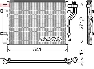 Condenser, air conditioning DENSO DCN43010