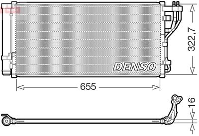 Condenser, air conditioning DENSO DCN43011