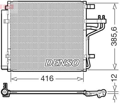 Condenser, air conditioning DENSO DCN43012