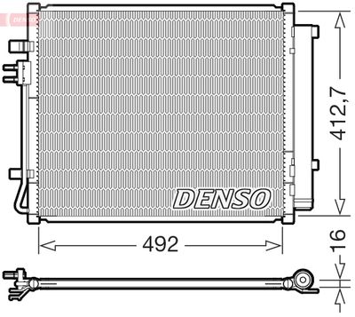 Condenser, air conditioning DENSO DCN43015