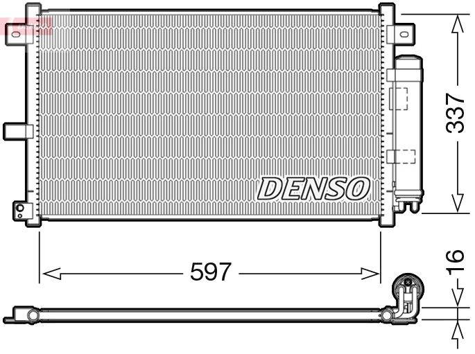 DENSO DCN44001 Condenser, air conditioning