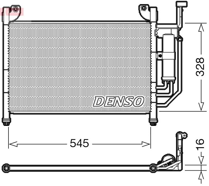 DENSO DCN44004 Condenser, air conditioning