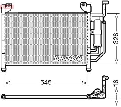Condenser, air conditioning DENSO DCN44004