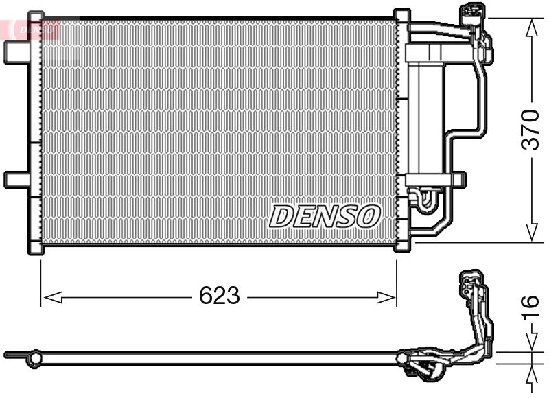 DENSO DCN44007 Condenser, air conditioning