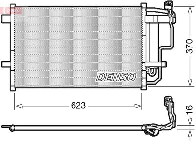 Condenser, air conditioning DENSO DCN44007