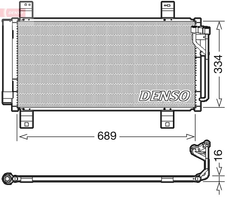 DENSO DCN44008 Condenser, air conditioning