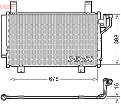 Condenser, air conditioning DENSO DCN44009