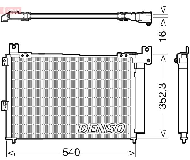 DENSO DCN44014 Condenser, air conditioning