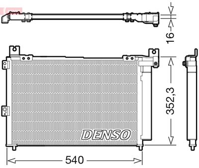 Condenser, air conditioning DENSO DCN44014