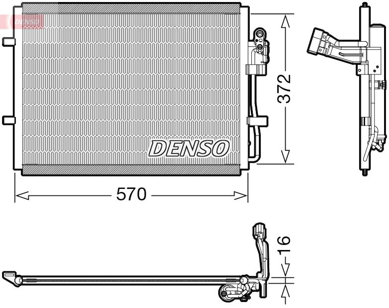 DENSO DCN44016 Condenser, air conditioning