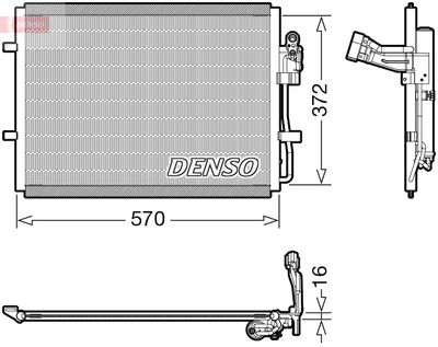 Condenser, air conditioning DENSO DCN44016