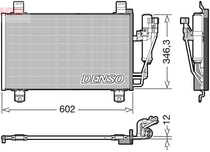 DENSO DCN44017 Condenser, air conditioning