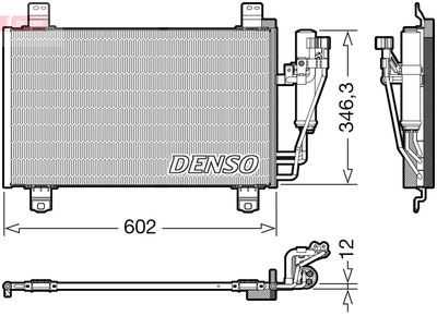 Condenser, air conditioning DENSO DCN44017