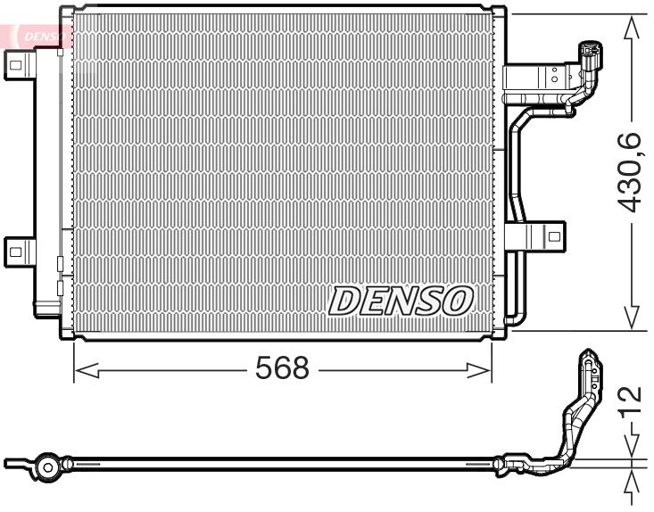 DENSO DCN44019 Condenser, air conditioning