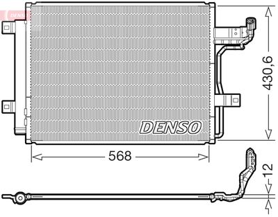Condenser, air conditioning DENSO DCN44019