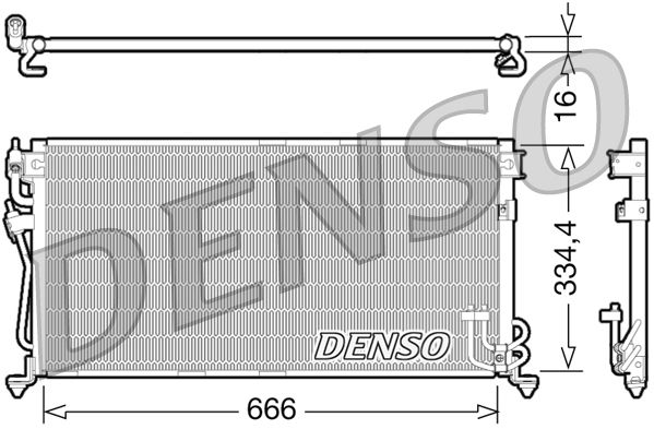 DENSO DCN45002 Condenser, air conditioning
