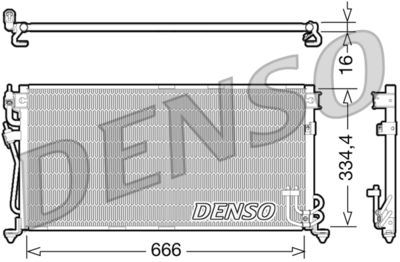 Condenser, air conditioning DENSO DCN45002