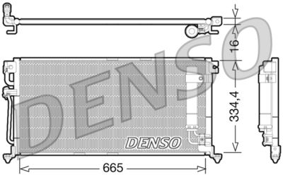 Condenser, air conditioning DENSO DCN45003