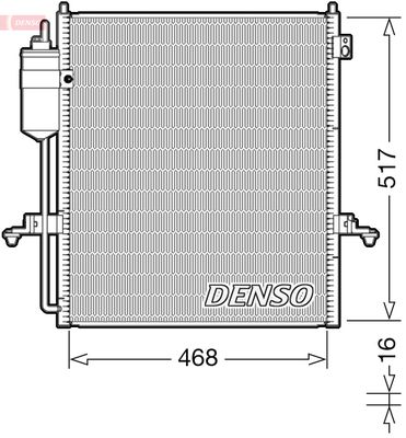 Condenser, air conditioning DENSO DCN45004