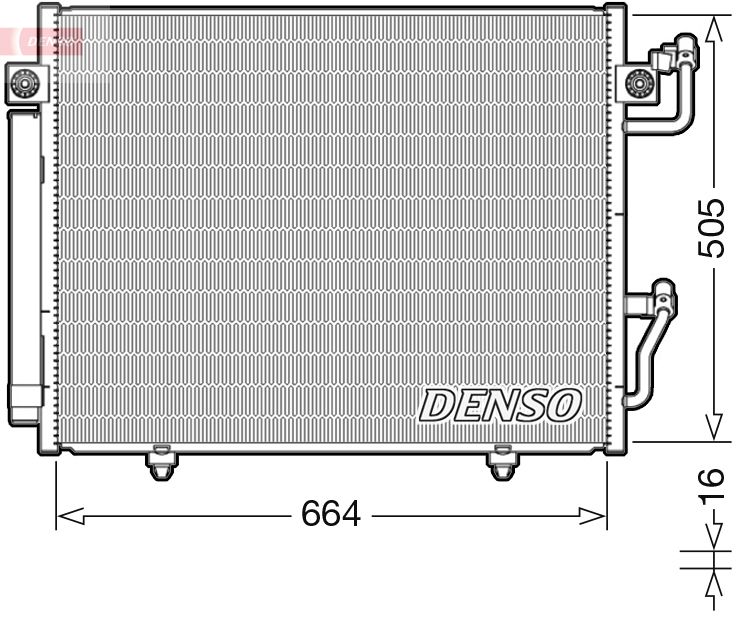 DENSO DCN45005 Condenser, air conditioning