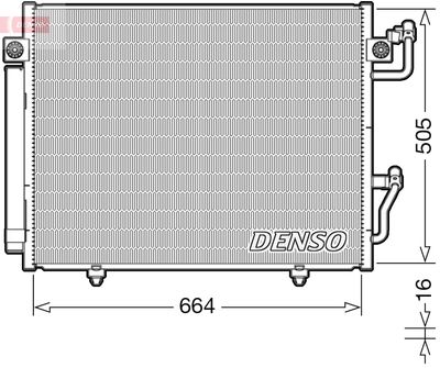 Condenser, air conditioning DENSO DCN45005