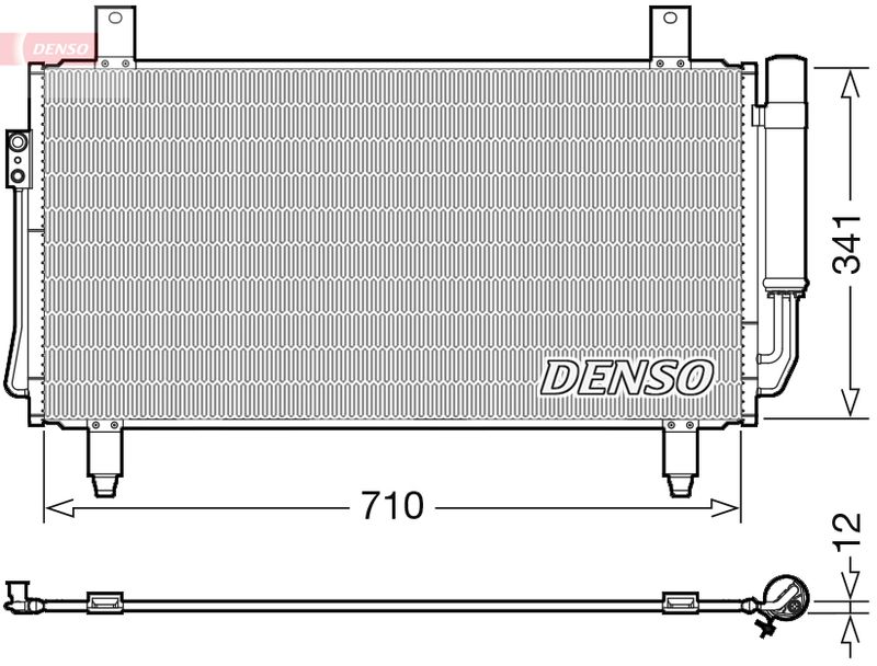 DENSO DCN45006 Condenser, air conditioning