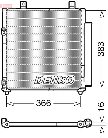 DENSO DCN45007 Condenser, air conditioning