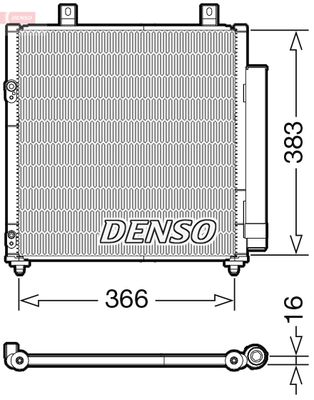 Condenser, air conditioning DENSO DCN45007