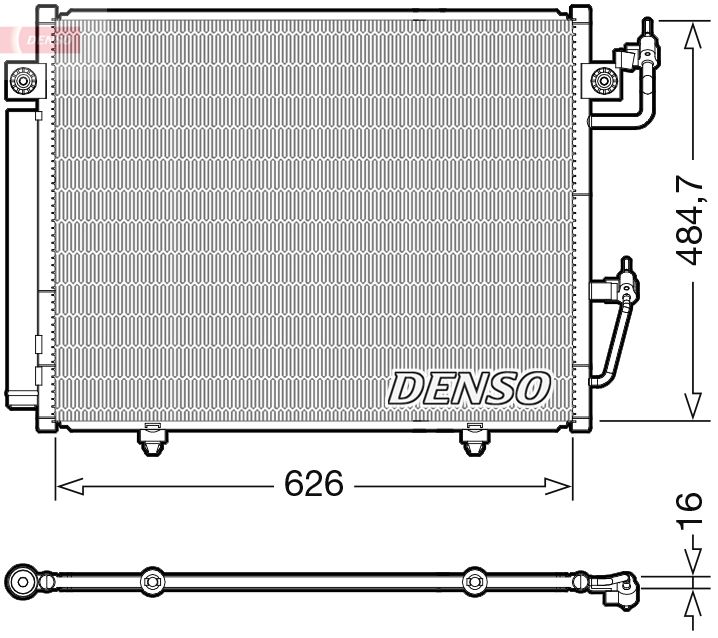 DENSO DCN45009 Condenser, air conditioning
