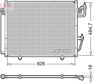 Condenser, air conditioning DENSO DCN45009