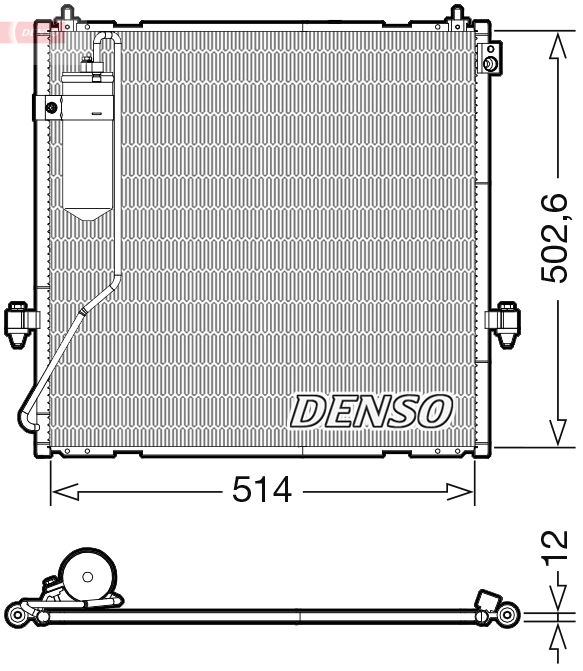 DENSO DCN45010 Condenser, air conditioning