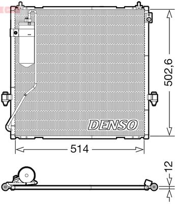 Condenser, air conditioning DENSO DCN45010