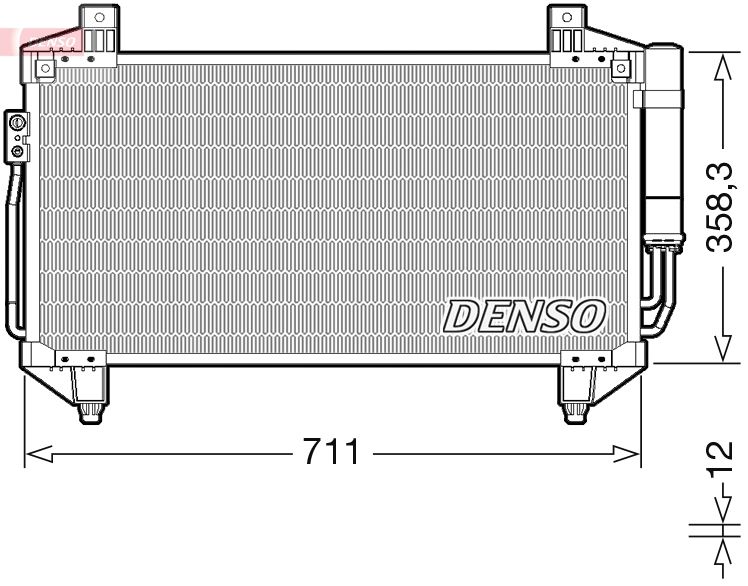 DENSO DCN45011 Condenser, air conditioning